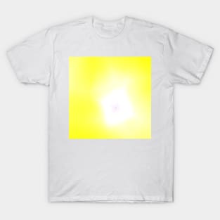 yellow white abstract texture art T-Shirt